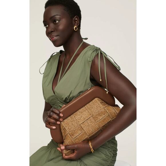 THEMOIRè Straw Brown Bios Bag - Picture 2 of 9